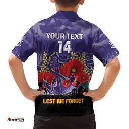 Custom Dockers Football ANZAC Hawaiian Shirt Gallipoli Camouflage With Poppies
