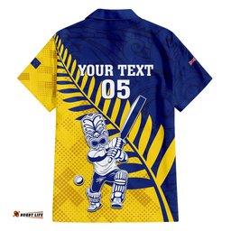 Custom New Zealand Otago Cricket Hawaiian Shirt With Maori Pattern