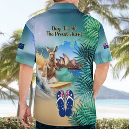 Australia Day 2024 Hawaiian Shirt Kangaroo Go Surfing Aussie Map Tropical Style