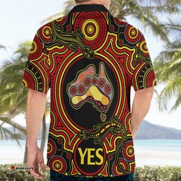Australia Vote YES Hawaiian Shirt Indigenous Voice Maps to Parliament Australia