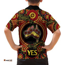 Australia Vote YES Hawaiian Shirt Indigenous Voice Maps to Parliament Australia