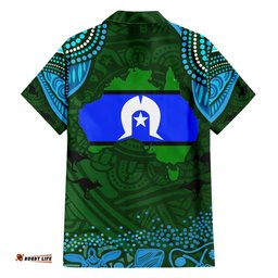 Torest Trait Islands Mix Aboriginal Pattern Hawaiian Shirt