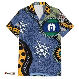 Torest Trait Islands Mix Aboriginal Pattern Hawaiian Shirt