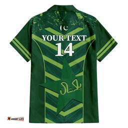 Custom Pakistan Cricket Hawaiian Shirt 2024 World Cup Go Shaheens