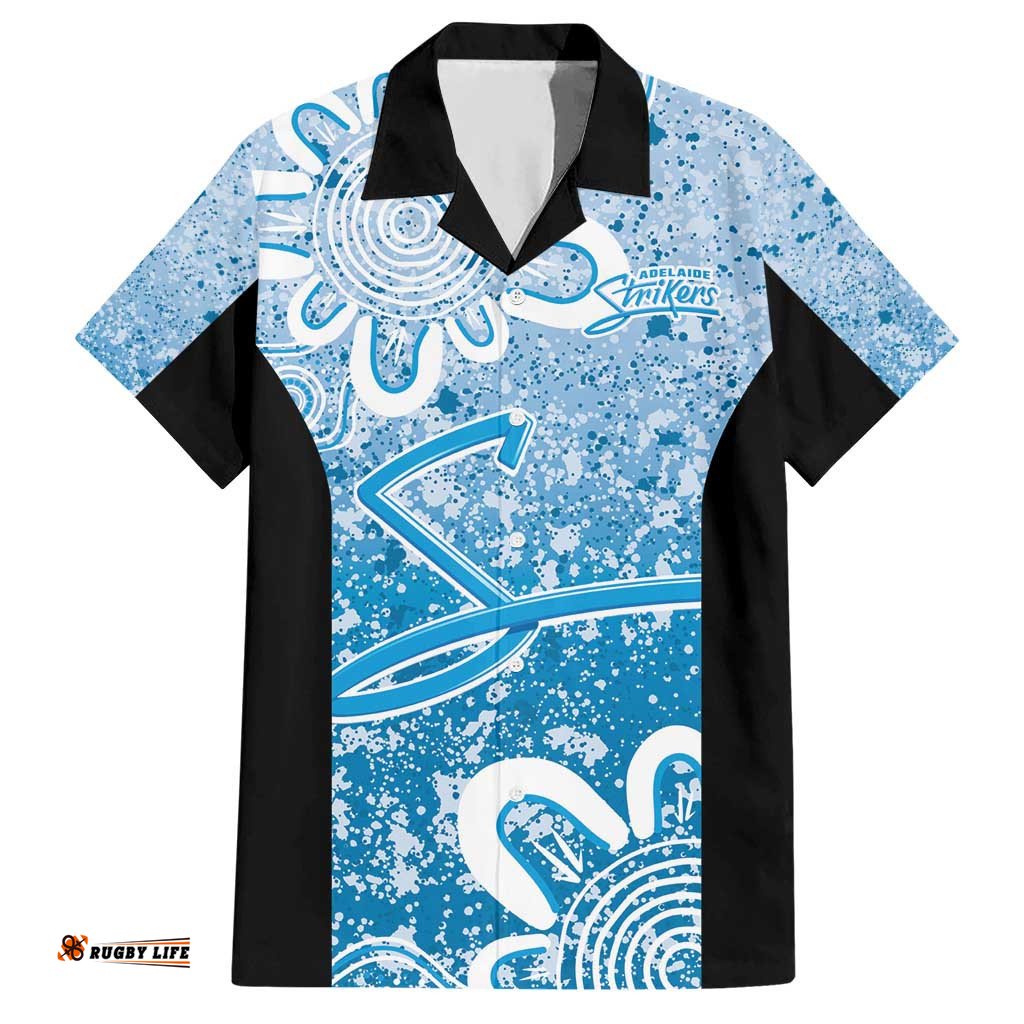 Adelaide Strikers Custom Hawaiian Shirt Minimalism Aboriginal
