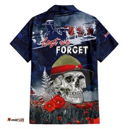 New Zealand ANZAC Day Hawaiian Shirt Freedom Ain't Free