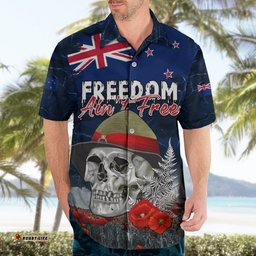 New Zealand ANZAC Day Hawaiian Shirt Freedom Ain't Free