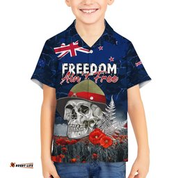 New Zealand ANZAC Day Hawaiian Shirt Freedom Ain't Free