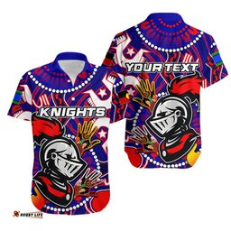 Custom Personalised NAIDOC Knights Hawaiian Shirt NAIDOC Patterns No.2