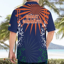 India Cricket Hawaiian Shirt Bharat Simple Flag Style