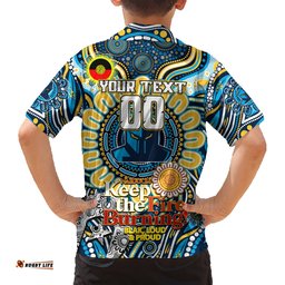 Custom NAIDOC Week 2024 Titans Hawaiian Shirt Mascot Rugby