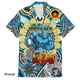 Custom NAIDOC Week 2024 Titans Hawaiian Shirt Mascot Rugby