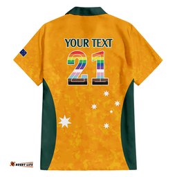 Custom Australia Matildas Pride With Kangaroo Hawaiian Shirt