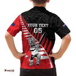 Custom New Zealand Canterbury Cricket Hawaiian Shirt With Maori Pattern