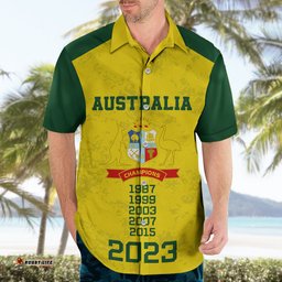 Australia Cricket Hawaiian Shirt History Champions World Cup Unique