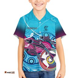 Australia Fishing Hawaiian Shirt Fishaholic With The Dhari Symbol And Aboriginal Pattern