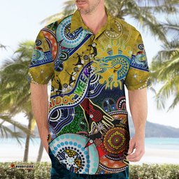 Personalised Eels NAIDOC Week 2024 Hawaiian Shirt Australia Aboriginal Dot Painting