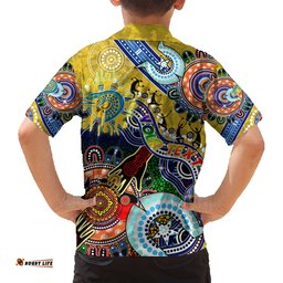 Personalised Eels NAIDOC Week 2024 Hawaiian Shirt Australia Aboriginal Dot Painting
