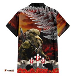 New Zealand ANZAC Day Hawaiian Shirt The Ode of Remembrance and Silver Fern