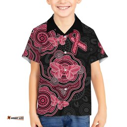 Australia Indigenous Mother's Day Hawaiian Shirt Aboriginal Breast Cancer Ribbon