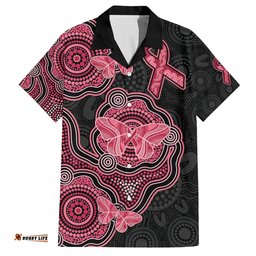 Australia Indigenous Mother's Day Hawaiian Shirt Aboriginal Breast Cancer Ribbon