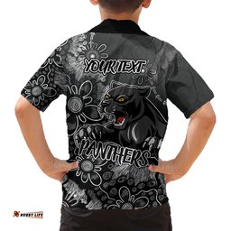 Personalised Panthers NAIDOC Week 2024 Hawaiian Shirt Aboriginal Fire Burning Sparks