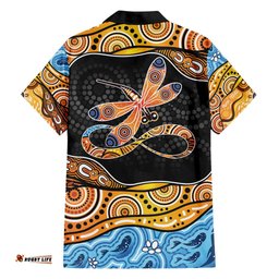 Aboriginal Dragonfly Hawaiian Shirt As Long As I Breathe You'll Be Remembered