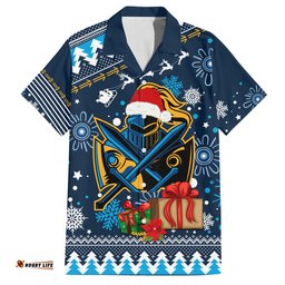 Custom Titans Rugby Hawaiian Shirt Chirstmas Vibe