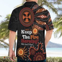 Australia NAIDOC 2024 Hawaiian Shirt Keep the Fire Burning Aboriginal Art