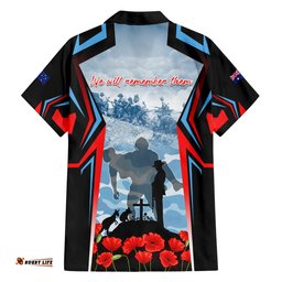 Australia ANZAC Day Hawaiian Shirt Gallipoli Soldiers Simple Style