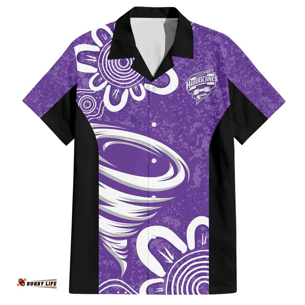 Hobart Hurricanes Custom Hawaiian Shirt Minimalism Aboriginal