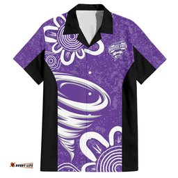 Hobart Hurricanes Custom Hawaiian Shirt Minimalism Aboriginal