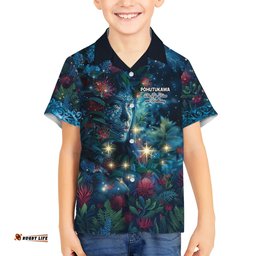 New Zealand Matariki Pohutukawa Hawaiian Shirt Te Mauri te Ora