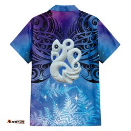 New Zealand Matariki Hawaiian Shirt Aotearoa Maori New Year Manaia Galaxy Vibes