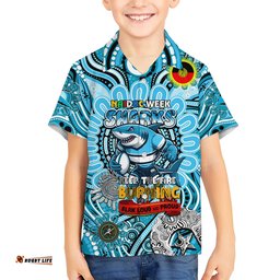 Custom NAIDOC Week 2024 Sharks Hawaiian Shirt Mascot Rugby