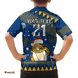 Custom Eels Rugby Hawaiian Shirt Chirstmas Vibe