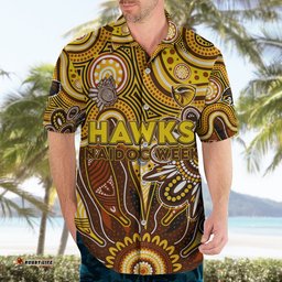 Personalised Hawks NAIDOC Week 2024 Hawaiian Shirt Aussie Aboriginal Art