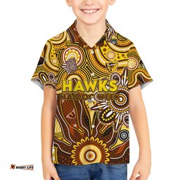 Personalised Hawks NAIDOC Week 2024 Hawaiian Shirt Aussie Aboriginal Art