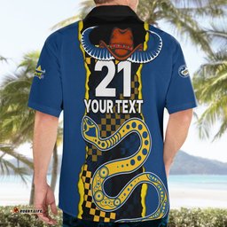Custom Text And Number NRL Combine Cowboys and Parra Eels Hawaiian Shirt Sporty Style