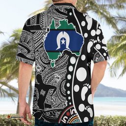 Torest Trait Islands Map Mix Aboriginal Pattern Hawaiian Shirt