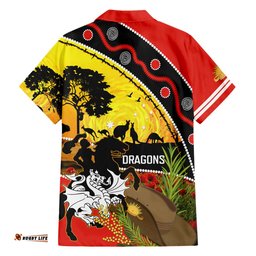 Dragons Rugby ANZAC Day Hawaiian Shirt Saints Rosemary Starry Night
