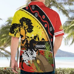 Dragons Rugby ANZAC Day Hawaiian Shirt Saints Rosemary Starry Night