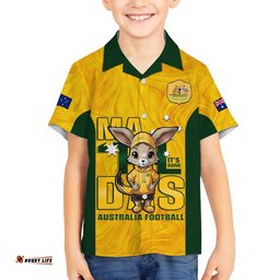 Custom Matildas Hawaiian Shirt Australian Cute Mascot Unique Gold Version