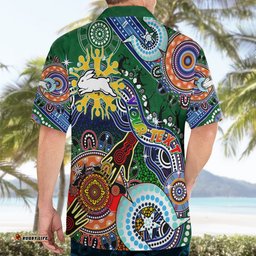 Personalised Rabbitohs NAIDOC Week 2024 Hawaiian Shirt Australia Aboriginal Dot Painting