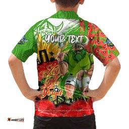 Personalised Mascot Raiders ANZAC Hawaiian Shirt Lest We Forget