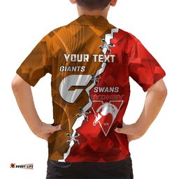 Personalised Giants And Swans Football Hawaiian Shirt Dynamic Style