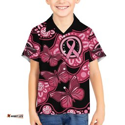 Australia Indigenous Hawaiian Shirt Breast Cancer Black Aboriginal Butterfly