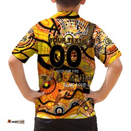 Custom NAIDOC Week 2024 Tiger Hawaiian Shirt Aboriginal Animals Keep The Fire Burning