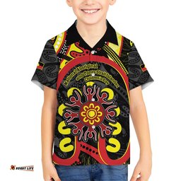 Australia Indigenous Children's Day Hawaiian Shirt Strong In Culture Stronger Together Aboriginal Art