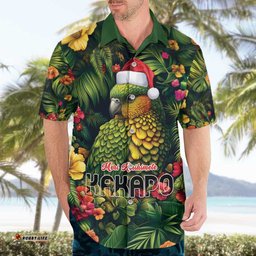 Meri Kirihimete Kakapo Hawaiian Shirt New Zealand Christmas with Tropical Vibe